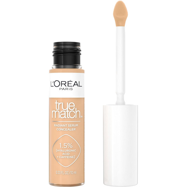 L'OREAL PARIS True Match Radiant Serum Concealer with Hyaluronic Acid, W6 Medium - 0.33 fl oz