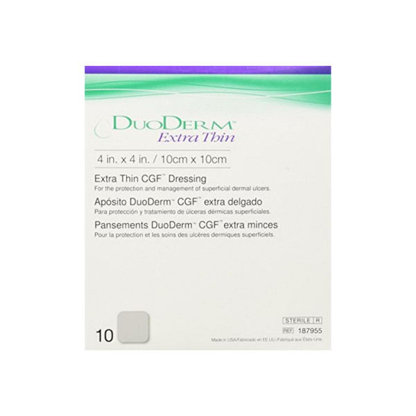 Convatec Duoderm Extra Thin Cgf Dressings 4 X 4 Inches 187955 10 Each
