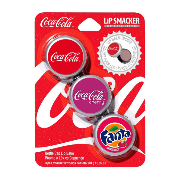 Lip Smacker Coca Cola Bottle Cap Lip Balm - 3 Ct