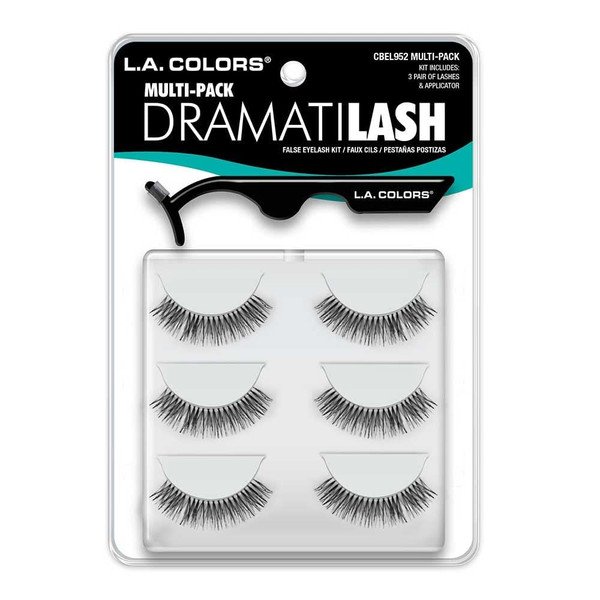 L.A. COLORS Dramatilash Multi Pack Eyelash Kit - 1 Ct