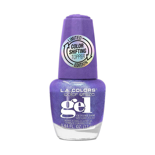 L.A. Colors Craze Color Shifting Topper Gel-Like Nail Polish, Nebula - 0.44 fl oz