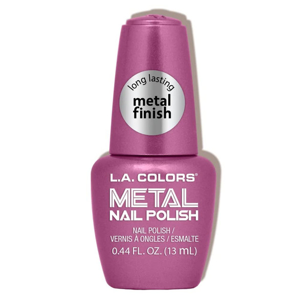 L.A. Colors Dark Metal Nail Polish, Rose Mimosa - 0.44 fl oz