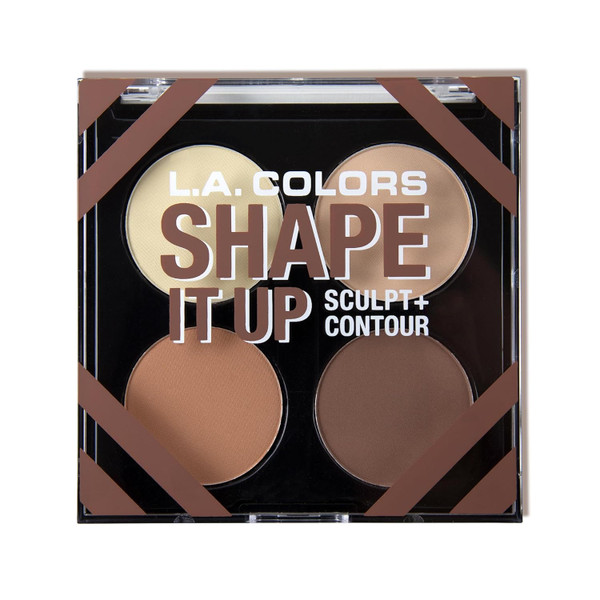 L.A. COLORS Show It Off & Shape It Up Palette Sculpt & Contour - 1 Ct