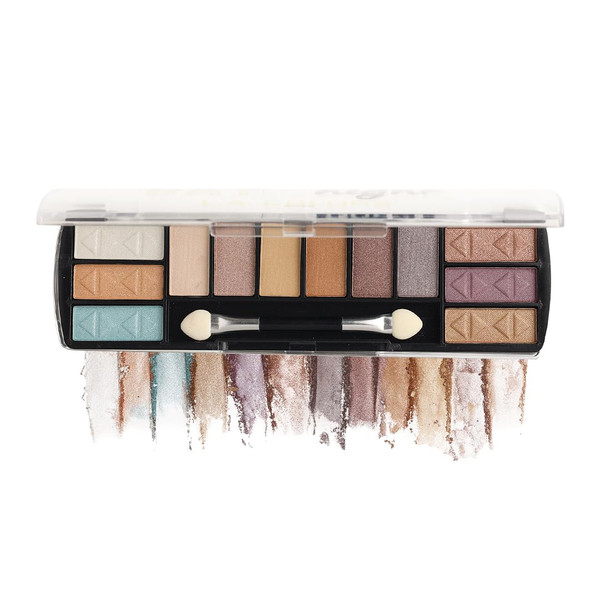 L.A. Colors Day to Night 12-Color Eyeshadow Palette Sunset - 1 Ct
