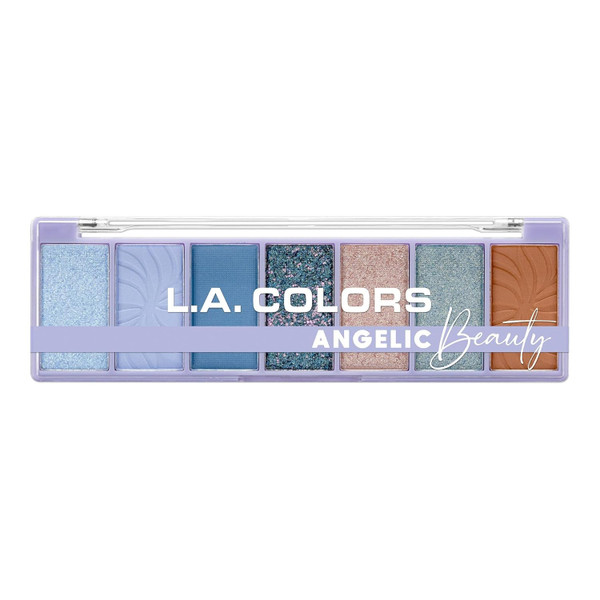 L.A. COLORS 7PC Color Eyeshadow Palette, Angelic - 1 Ct
