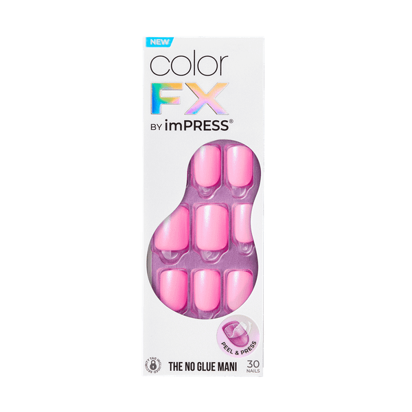 KISS imPRESS Color FX Fake Press On Nails Late Night - 1 Ct