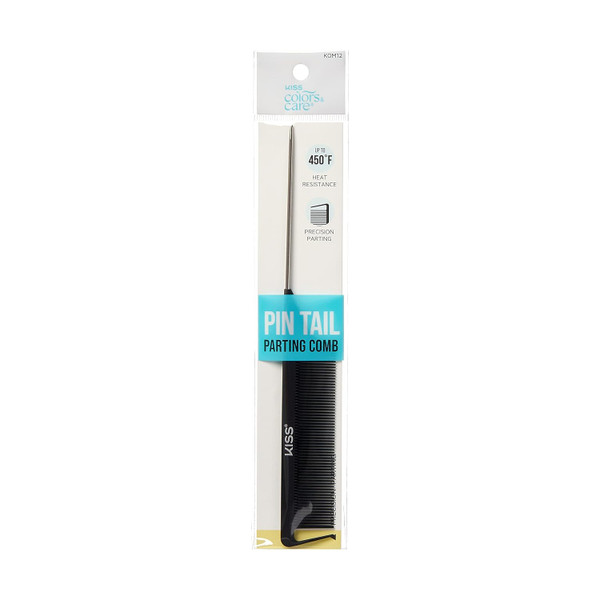 KISS Colors & Care Professional Heat Resistant Pin Tail Parting Comb - 1 Ct