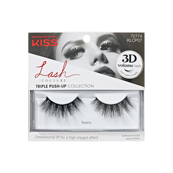 KISS Lash Couture Triple Push-Up, Teddy - 1 Ct