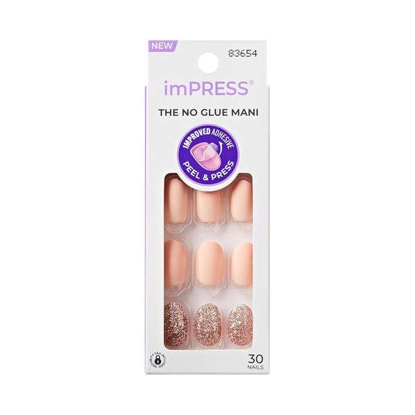 Kiss imPRESS Press-on Nails Manicure Set Evanesce - 30 Ct