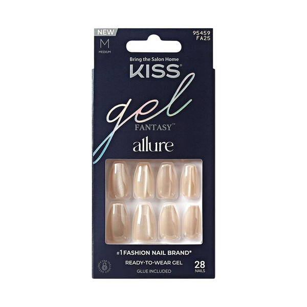 KISS Gel Fantasy Allure Press On Nails MoonBeam - 1 Ct