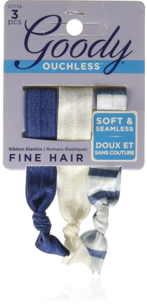 Goody Ouchless Ribbon Elastics - 3 Ct