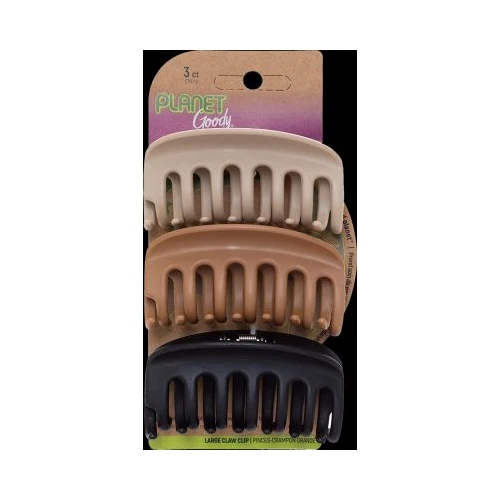 Goody Sustainable Large Round Clip - 3 Ct