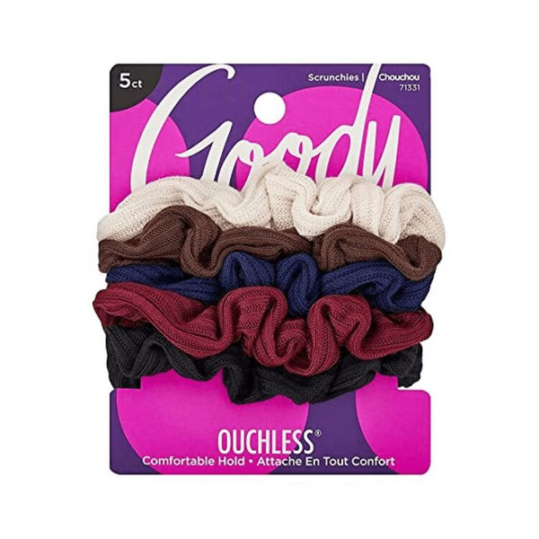 Goody Ouchless Small Ribbed Scrunchie - 5 Ct
