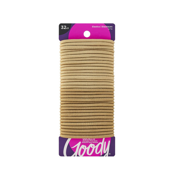 Goody Ouchless Elastic Hair Tie Blonde - 32 Ct
