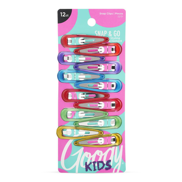 Goody Kids Snap & Go Contour Clips - 12 Ct
