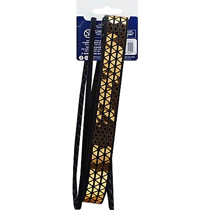 Goody Active Headwraps Slideproof Gold - 3 Ct