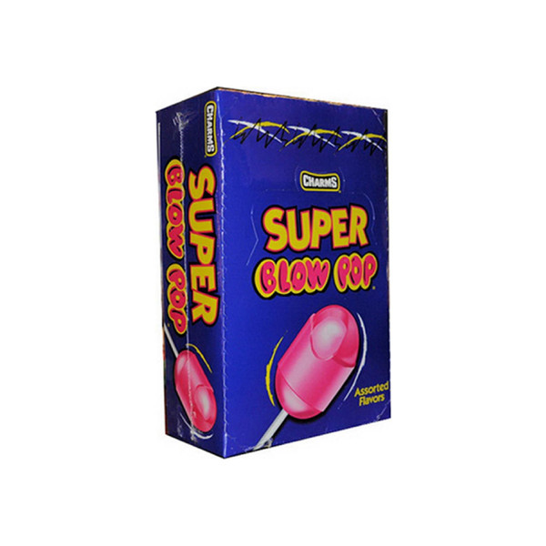 Charms Super Blow Pops, Assorted Flavors 48 Ea
