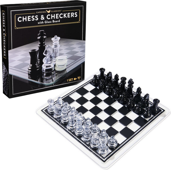Spin Master Games Chess & Checkers with Glass Board - 1 Ct