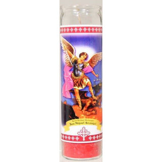Star Candle Prayer Candle, 8in Saint Michael - 1 Ct
