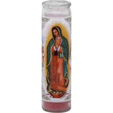 Star Candle Prayer Candle, 8in Virgen De Guadalupe - 1 Ct