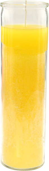 Star Candle, 8in Solid Yellow - 1 Ct