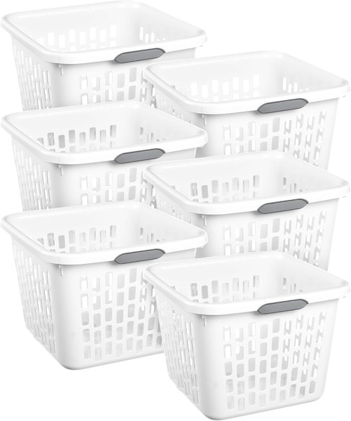 Sterilite Ultra Square Laundry Basket, 1.5 Bushel - 6 Ct