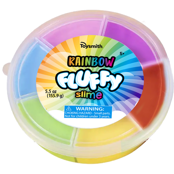 Toysmith Rainbow Fluffy Slime - 1 Ct