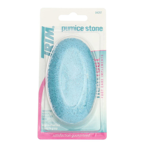 Trim Large Blue Oval Pumice Stone - 1 Ct