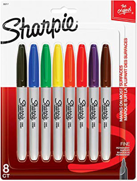 Sharpie Permanent Marker Fine Point - 8 Count