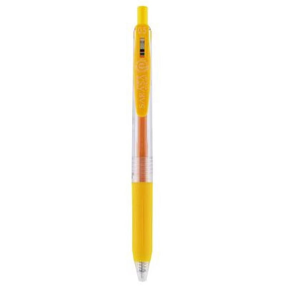 Zebra Sarasa Clip 0.5mm Gel Retractable Pens Yellow - 12 ct