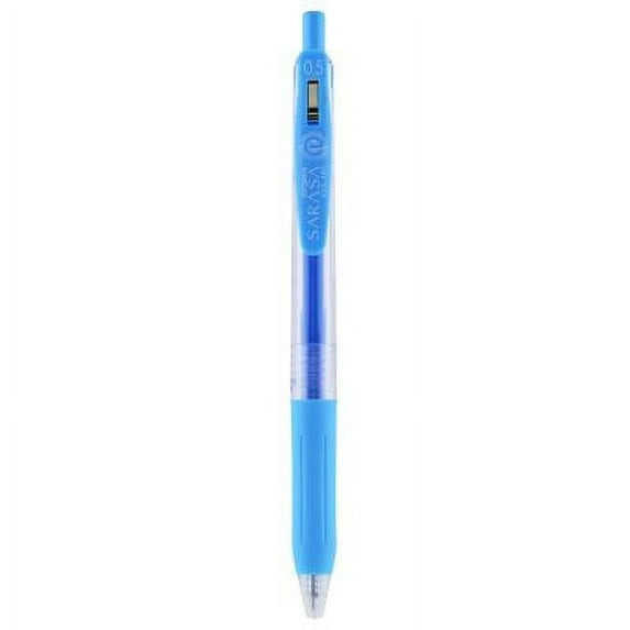 Zebra Sarasa Clip 0.5mm Gel Retractable Pens Light Blue - 12 ct