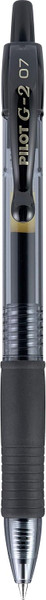 Pilot G2 Premium Refillable & Retractable Gel Pens, Fine Point (0.7mm), Black - 1 Count