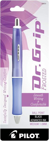 Pilot Dr. Grip Frosted Premium Ball Point Pen, Bold Point (1.0mm), Color May Vary - 1 Count