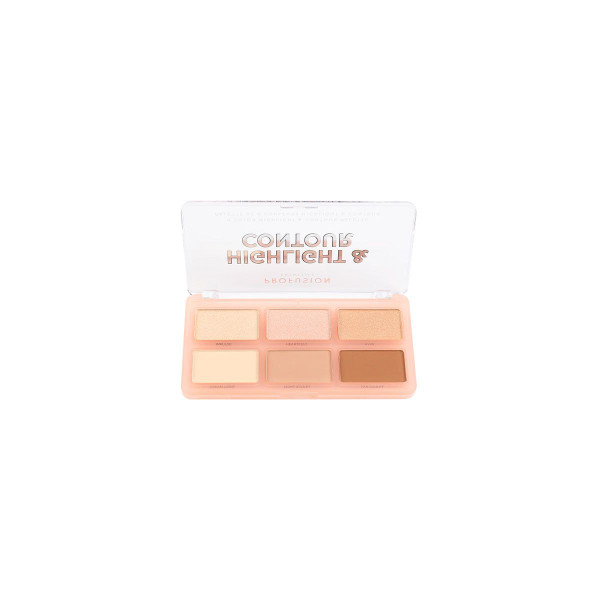 Profusion Cosmetics Highlight & Contour 6 Shade Face Palette - 0.30 oz