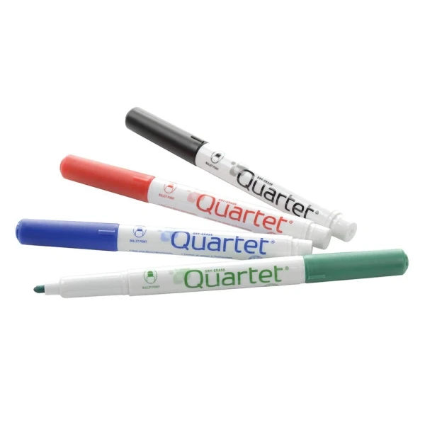Quartet Low Odor Bullet Tip Dry-Erase Markers - 4 ct