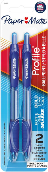 Paper Mate Profile Ball Point Pen B 14 Mm Blue - 2 Ct