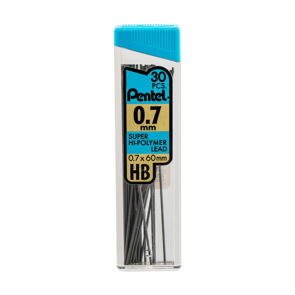 Pentel Super Hi-Polymer Lead Refill (0.7mm) Medium, HB - 30 pcs/Tube