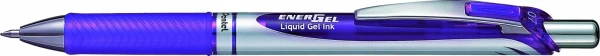 Pentel EnerGel Xm Retractable Rollerball Gel Pen 0.7mm Purple Refillable - 1 Pack