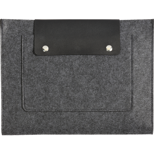 Pendaflex Felt Snap Pocket, Charcoal Gray and Black - 1 Ct