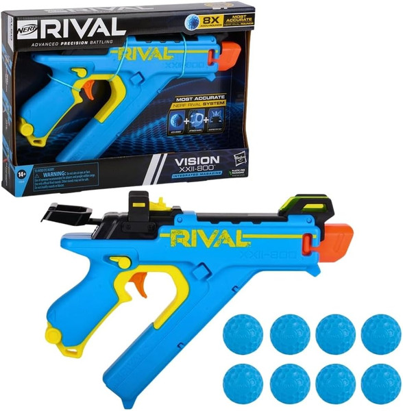 Hasbro Nerf Rival Vision XXII-800 Blaster, Most Accurate Nerf Rival System - 1 Ct
