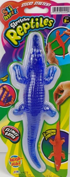 Ja-Ru Stretchable Toy Stretchy Reptiles Alligator Toy Figure Blue 3+