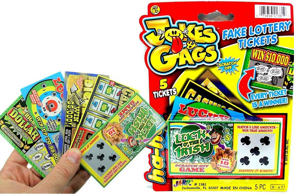 Ja-Ru Jokes & Gags Fake Lottery Tickets - 1 Ct