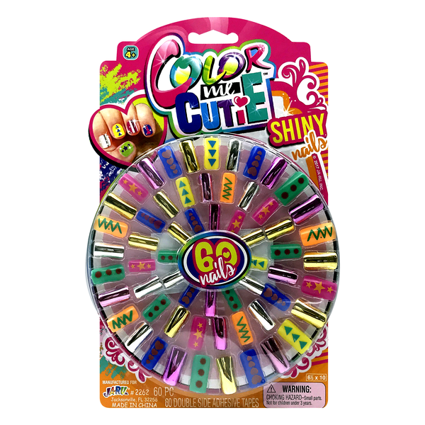 JA-RU Color Me Cutie Shiny Nails Adhesive Tapes - 60 Ct