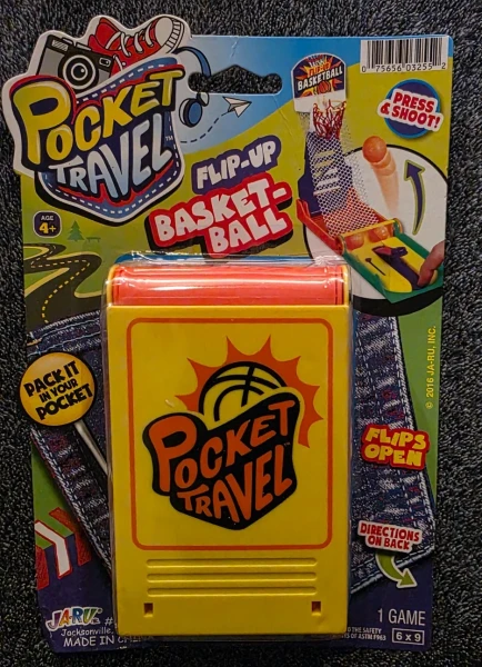 JA-RU Pocket Travel Flip-Up Basket-Ball - 1 Ct