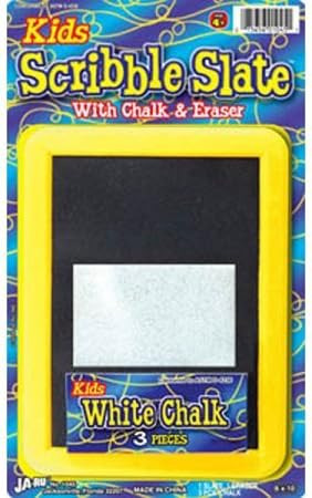 JA-RU Play Scribble Slate Chalk Board - 1 Ct