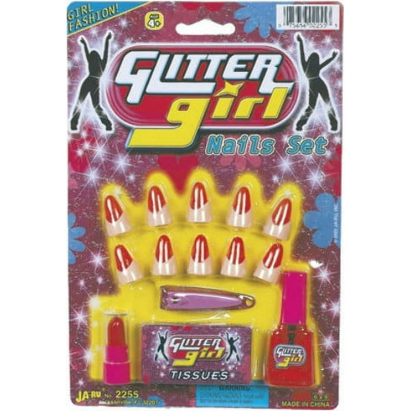 JA-RU Glitter Girl Nail Set - 1 Ct