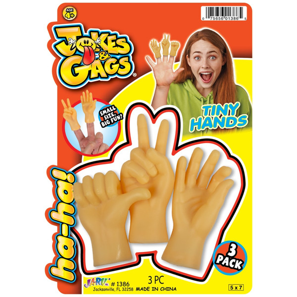 JA-RU Jokes & Gags Tiny Hands - 3 pack