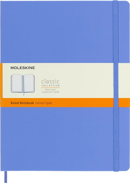 Moleskine - Classic Ruled Notebook Soft Cover X-Large 19 X 25 Cm Hydrangea Blue - 192 Pages