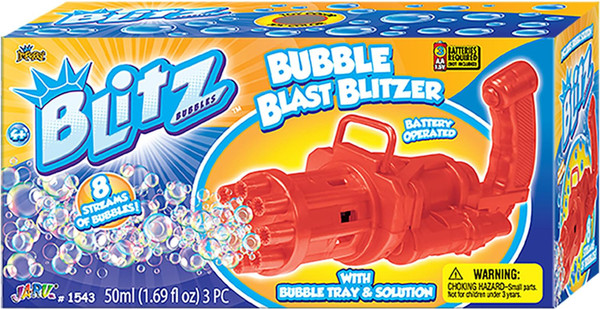 JA-RU Blitz Bubble Blaster Machine Gun - 1 Ct