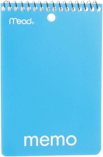 Mead Memo Book, College Ruled, 4"x6" - 40 Sheets